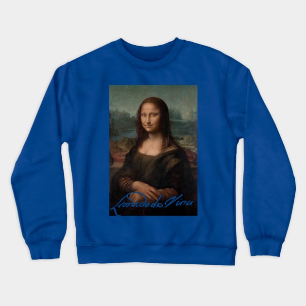 Mona Lisa Crewneck Sweatshirt by Red Crown Design